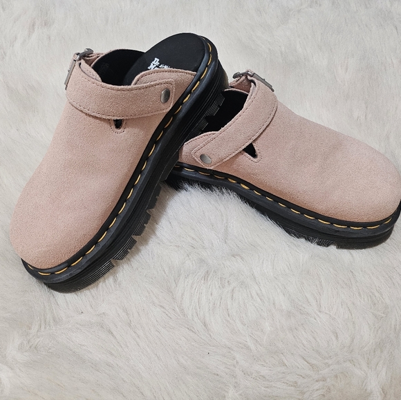 Dr. Martens ZebzagSuede Slingback Platform Mules - Picture 2 of 4